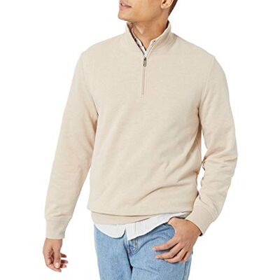Amazon Essentials Men's Lätt tröja i fransk frotté med dragkedja, Havregryn ljung, XL Amazon Essentials Men's Lätt tröja i fransk frotté med dragkedja, Havregryn ljung, XL