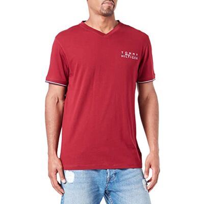 Tommy Hilfiger Herr Cn Ss T-shirt, Rouge, S, Rouge, S Tommy Hilfiger Herr Cn Ss T-shirt, Rouge, S, Rouge, S