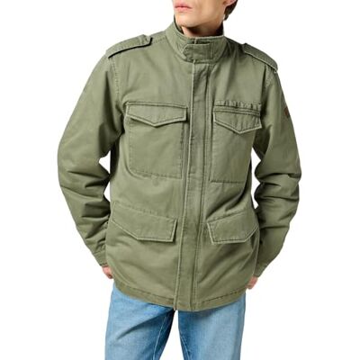 Wrangler Field Jacka för män, Dammig oliv, S Wrangler Field Jacka för män, Dammig oliv, S