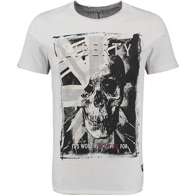 KEY LARGO KEYLARGO T-shirt för män MT KLLIBERTY Round, Vit (1 000 st), L KEY LARGO KEYLARGO T-shirt för män MT KLLIBERTY Round, Vit (1 000 st), L