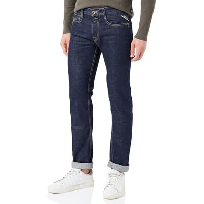 Replay Herrjeans Rocco Comfort-Fit, Medium blå 009, 28W / 34L Replay Herrjeans Rocco Comfort-Fit, Medium blå 009, 28W / 34L