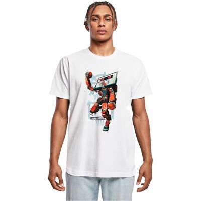 Bball Robot Tee män vit XL, Vit, XL Bball Robot Tee män vit XL, Vit, XL