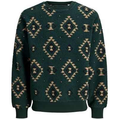 JACK & JONES Joreddie Teddy Crew Neck T25, Pine Grove, M JACK & JONES Joreddie Teddy Crew Neck T25, Pine Grove, M