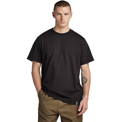 G-STAR RAW G-STAR Essential Loose R T-t-shirts för män, Svart (Dk Black D23471-c784-6484), L G-STAR RAW G-STAR Essential Loose R T-t-shirts för män, Svart (Dk Black D23471-c784-6484), L