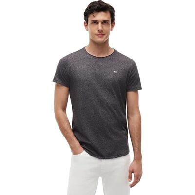 Tommy Jeans DM0DM09586 Herr T-tröja, Svart, XL Tommy Jeans DM0DM09586 Herr T-tröja, Svart, XL