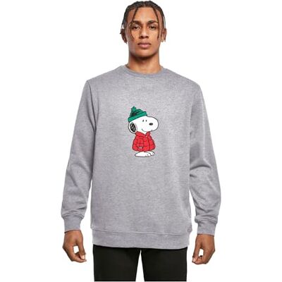 MERCHCODE Män, Crewneck Snobben klädd uppklädd basic crewneck, normal passform, S, Grå ljung, S MERCHCODE Män, Crewneck Snobben klädd uppklädd basic crewneck, normal passform, S, Grå ljung, S