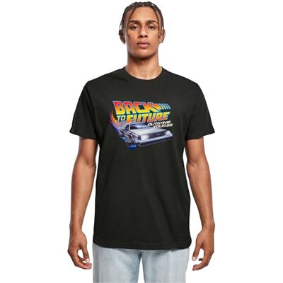 MERCHCODE Herr T-Shirt Outatime 85 te, normal passform, bomull 100%, XL, svart, XL MERCHCODE Herr T-Shirt Outatime 85 te, normal passform, bomull 100%, XL, svart, XL