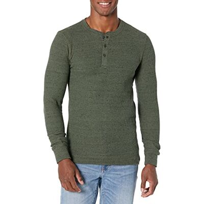 Amazon Essentials Herr normal passform långärmad våffla Henley-skjorta, olivljung, XX-Large Amazon Essentials Herr normal passform långärmad våffla Henley-skjorta, olivljung, XX-Large