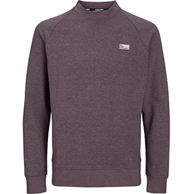 JACK & JONES Herr Jcoair Crew Neck Sweat Noos sweatshirt, Twilight Mauve/Detalj: melerad, L JACK & JONES Herr Jcoair Crew Neck Sweat Noos sweatshirt, Twilight Mauve/Detalj: melerad, L