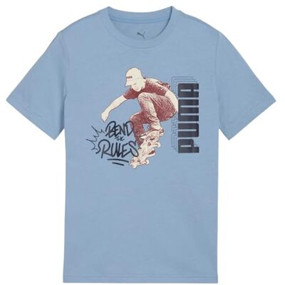 PUMA MID90-tal grafisk t-shirt I B cool blå PUMA MID90-tal grafisk t-shirt I B cool blå