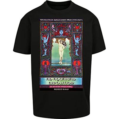 Herr Woodstock Wallkill oversize Tee Black S t-shirt, S, svart, S Herr Woodstock Wallkill oversize Tee Black S t-shirt, S, svart, S