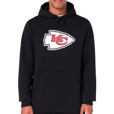 New Era Kansas City Chiefs NFL Teamlogotyp huvtröja svart huvtröja New Era Kansas City Chiefs NFL Teamlogotyp huvtröja svart huvtröja