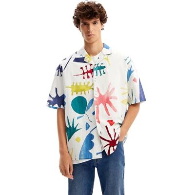 Desigual CAM_Star, 1000 Blanco, L, Vit, L Desigual CAM_Star, 1000 Blanco, L, Vit, L