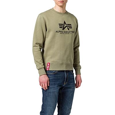 Alpha Industries Basic Sweatshirt för män Olive Alpha Industries Basic Sweatshirt för män Olive