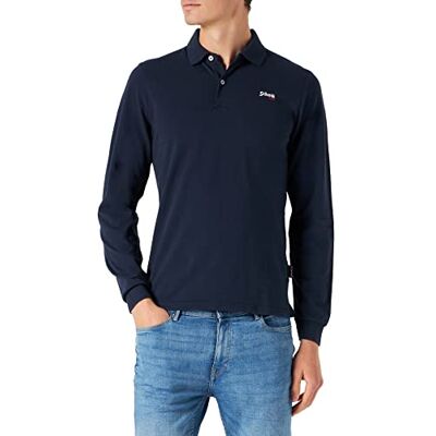 Schott NYC Herr Psjames2 ml pikétröja, marinblå, 56 Schott NYC Herr Psjames2 ml pikétröja, marinblå, 56