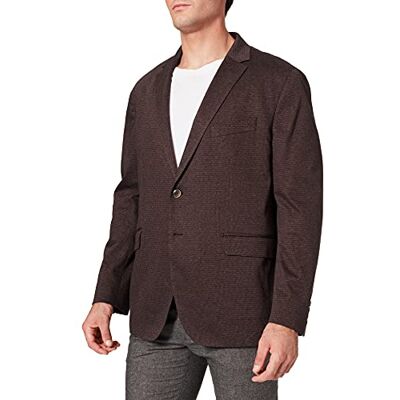 Hackett London -herrjacka, stickad damjacka, 5cxmarinblå/brun, 50 Hackett London -herrjacka, stickad damjacka, 5cxmarinblå/brun, 50