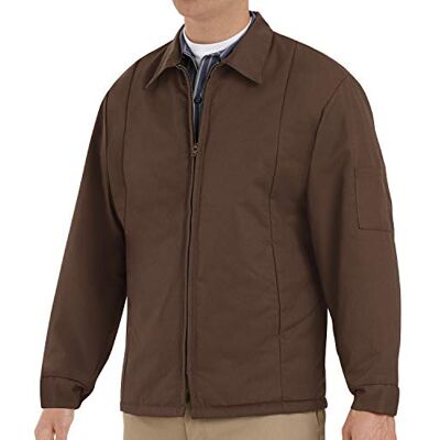Red Kap Perma fodrad paneljacka för män, Brun, 3XL Red Kap Perma fodrad paneljacka för män, Brun, 3XL