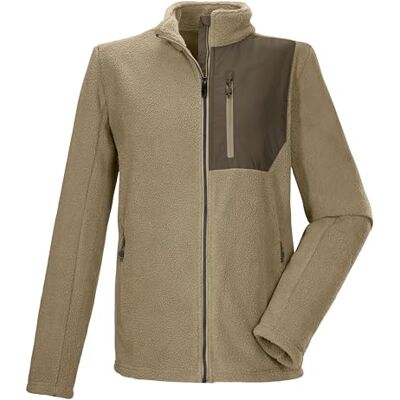 Killtec herr sherpa fleecejacka med ståkrage KOW 105 MN FLC JCKT, taupe, XXL, 43455-000 Killtec herr sherpa fleecejacka med ståkrage KOW 105 MN FLC JCKT, taupe, XXL, 43455-000