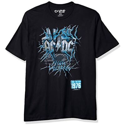 Liquid Blue Flytande blå Ac/Dc live-tråd högspänning kortärmad t-shirt Liquid Blue Flytande blå Ac/Dc live-tråd högspänning kortärmad t-shirt