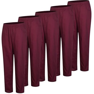MISEMIYA 5-pack Unisex Sanitär Midja Elastisk Midja Sanitetsbyxor 5-8312, Rödbrun, L MISEMIYA 5-pack Unisex Sanitär Midja Elastisk Midja Sanitetsbyxor 5-8312, Rödbrun, L