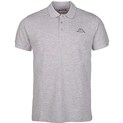 Kappa Polo Peleot Shirt, 19 m grå (grå melange) L, 303173 Kappa Polo Peleot Shirt, 19 m grå (grå melange) L, 303173