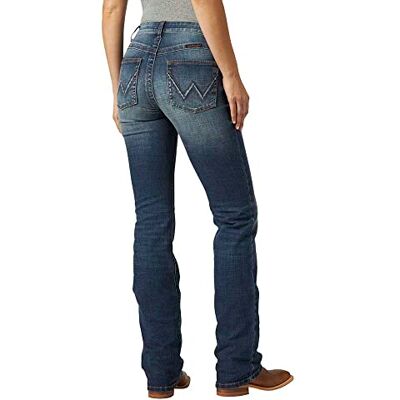 Wrangler flickors western stretch stövel skuren jeans, Rebecca, 7W x 32L Wrangler flickors western stretch stövel skuren jeans, Rebecca, 7W x 32L