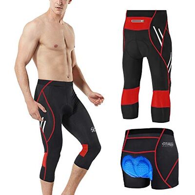 MEETWEE Herr 3/4 cykelbyxor, andningsbara cykelbyxor med 3D Gel quiltad MTB Cykling Långa Byxor MEETWEE Herr 3/4 cykelbyxor, andningsbara cykelbyxor med 3D Gel quiltad MTB Cykling Långa Byxor