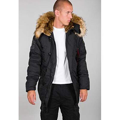 Alpha Industries Explorer vinterjacka för män Black Alpha Industries Explorer vinterjacka för män Black