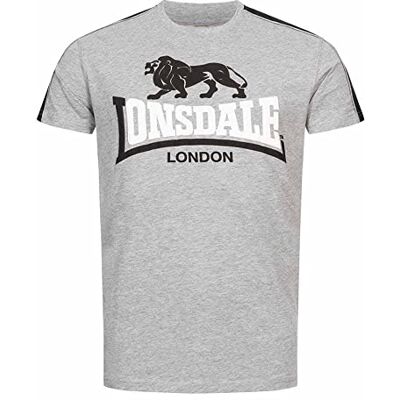 Lonsdale Ardmair fritids-t-shirts för män, Marl grå/svart/vit, XXL, 117366 Lonsdale Ardmair fritids-t-shirts för män, Marl grå/svart/vit, XXL, 117366