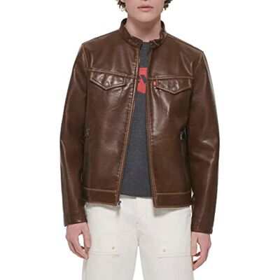 Levi's herr fuskläder trucker racerjacka, Sadel, XXL Levi's herr fuskläder trucker racerjacka, Sadel, XXL