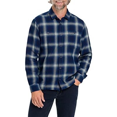 Pioneer Herrskjorta Kent skjorta, vintage indigo rutig, S Pioneer Herrskjorta Kent skjorta, vintage indigo rutig, S