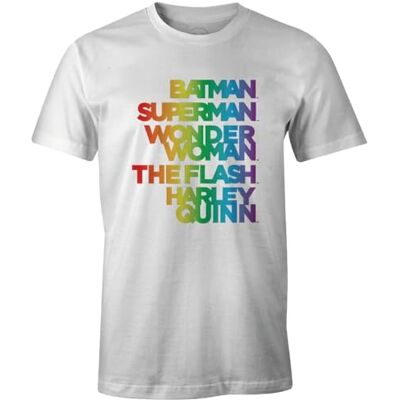 DC Comics T-shirt herr, Vitt och blått, S DC Comics T-shirt herr, Vitt och blått, S