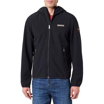 Napapijri Alther Shell Jacket Svart, Svart, XXL Napapijri Alther Shell Jacket Svart, Svart, XXL