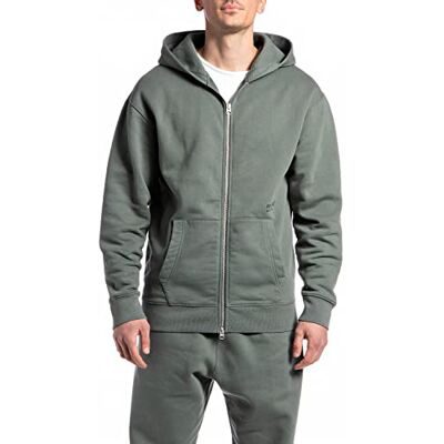Replay herr hoodie, 437 Castor Grey, XXL Replay herr hoodie, 437 Castor Grey, XXL