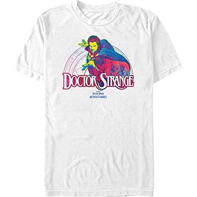 Marvel Unisex Doctor String in The Multiverse of Madness-Doc Neon ekologisk kortärmad t-shirt, vit, L, Vit, L Marvel Unisex Doctor String in The Multiverse of Madness-Doc Neon ekologisk kortärmad t-shirt, vit, L, Vit, L