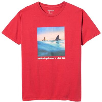 Dua Lipa Sony albumfodral t-shirt, Röd, L Dua Lipa Sony albumfodral t-shirt, Röd, L