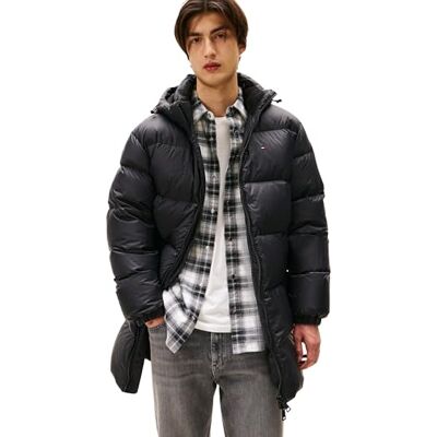 Tommy Jeans herr TJM ESSENTIAL DOWN PARKA DM0DM20466, svart, 4XL, svart (svart), 4XL stor Tommy Jeans herr TJM ESSENTIAL DOWN PARKA DM0DM20466, svart, 4XL, svart (svart), 4XL stor