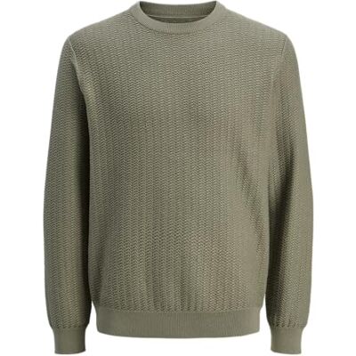 JACK & JONES Jprcctravis Knit Crew Neck, Vetiver, S JACK & JONES Jprcctravis Knit Crew Neck, Vetiver, S