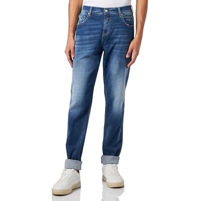 Replay Herr avslappnad avsmalnande passform jeans sandot, 009 Mörkblå, 36W x 30L Replay Herr avslappnad avsmalnande passform jeans sandot, 009 Mörkblå, 36W x 30L