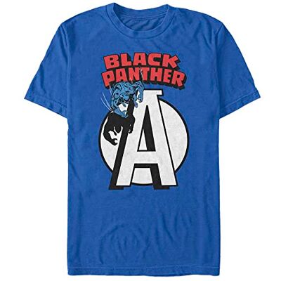 Marvel Unisex Avengers Classic Blackpanther Avengers Organic kortärmad T-shirt, Ljusblå, XXL Marvel Unisex Avengers Classic Blackpanther Avengers Organic kortärmad T-shirt, Ljusblå, XXL