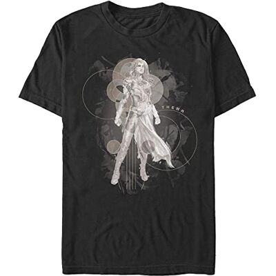 Marvel Unisex The Eternals Thena Hero Organic kortärmad T-shirt, svart, XXL Marvel Unisex The Eternals Thena Hero Organic kortärmad T-shirt, svart, XXL