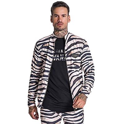 Gianni Kavanagh Herr flerfärgad tigerjacka, färgglad, XL Gianni Kavanagh Herr flerfärgad tigerjacka, färgglad, XL