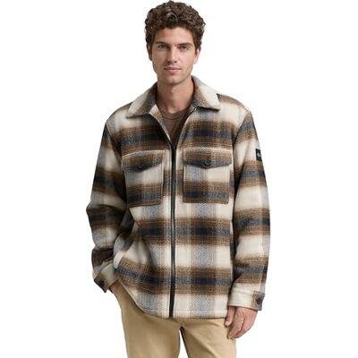 TOM TAILOR Herr 1046988 jacka, 38667-Brown Blue Check, XL, 38667 – brun blå kontroll, XL TOM TAILOR Herr 1046988 jacka, 38667-Brown Blue Check, XL, 38667 – brun blå kontroll, XL