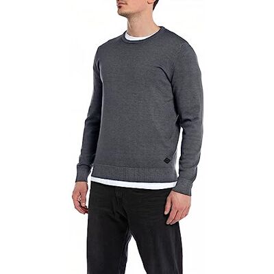 Replay herr tröja, 293 järn, XL Replay herr tröja, 293 järn, XL