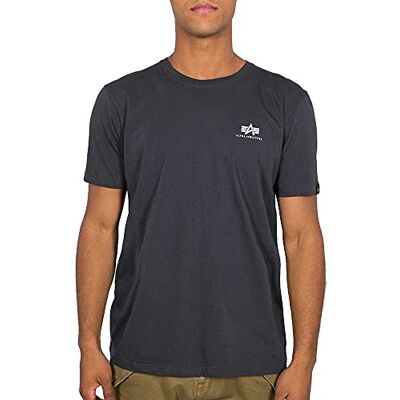 Alpha Industries Basic T Small Logo T-shirt för män Iron Grey Alpha Industries Basic T Small Logo T-shirt för män Iron Grey