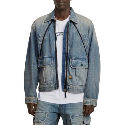 G-STAR RAW Coach zip jacka, Blå (Vintage Pioneer D26180-d499-h121), XXL G-STAR RAW Coach zip jacka, Blå (Vintage Pioneer D26180-d499-h121), XXL