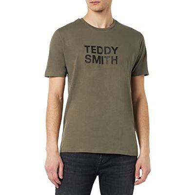 Teddy Smith Ticlass Basic MC T-shirt för män, Turbulence Kaki, XS Teddy Smith Ticlass Basic MC T-shirt för män, Turbulence Kaki, XS