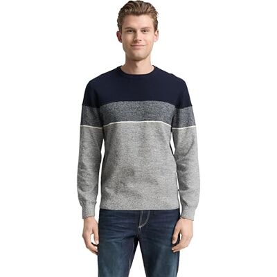 TOM TAILOR herrtröja, 39275 – marinblå offwhite randig, S TOM TAILOR herrtröja, 39275 – marinblå offwhite randig, S