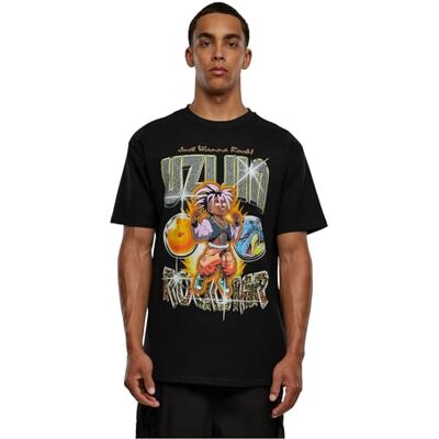 Herr T-Shirt UZIJIN Heavy Oversize Tee Svart XL, svart, XL Herr T-Shirt UZIJIN Heavy Oversize Tee Svart XL, svart, XL