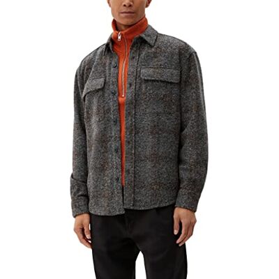 s.Oliver Men's 2121005 skjorta långärmad, grå, XXL s.Oliver Men's 2121005 skjorta långärmad, grå, XXL